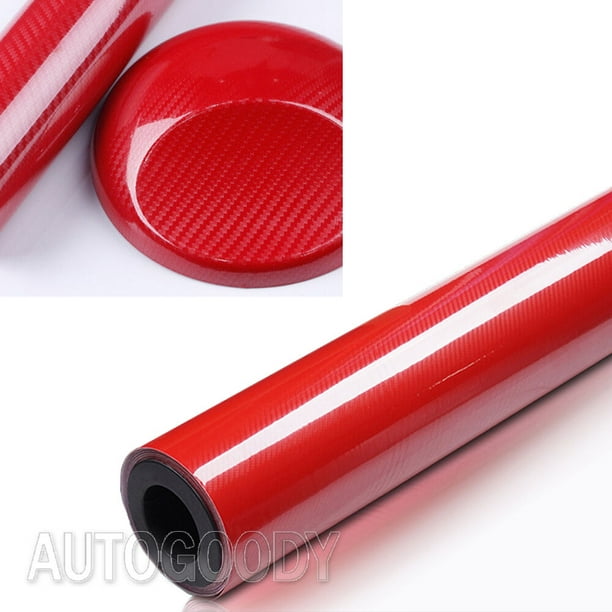 60" x 60" Premium 5D HIGH GLOSS Red Carbon Fiber Vinyl Bubble Free Air Release 60" x 60" Premium 5D HIGH GLOSS Red Carbon Fiber Vinyl Bubble Free Air Release